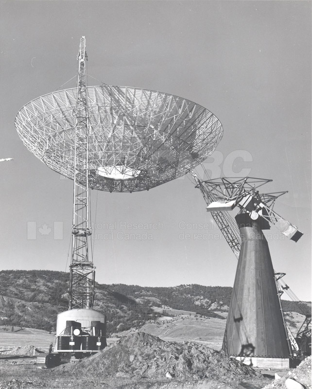 Dominion Observatory- 25.6 Meter Telescope Under Construction c. 1965 002