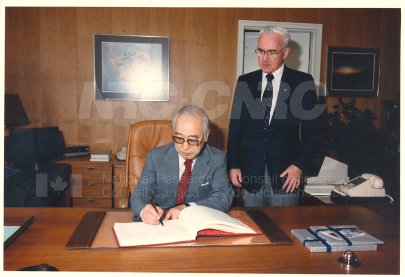Visit of H.E.K. Kikuchi, Ambassador of Japan to NRC Feb. 27 '85 003