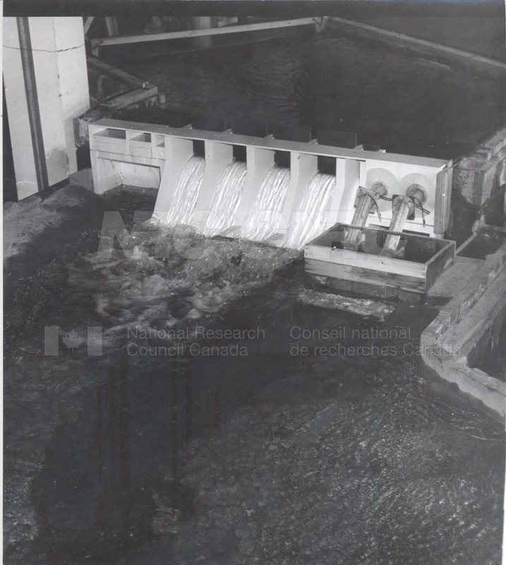 Hydrodynamics Section- Hydraulics Lab- Studies on Spillways for Hydroelectric Dams- Early 1950s 008