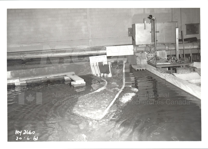 Hydrodynamics Section- Hydraulics Lab- Studies on Spillways for Hydroelectric Dams- Early 1950s 004