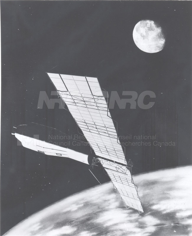 Artist's Conception of the Pegasus Satellite in Orbit