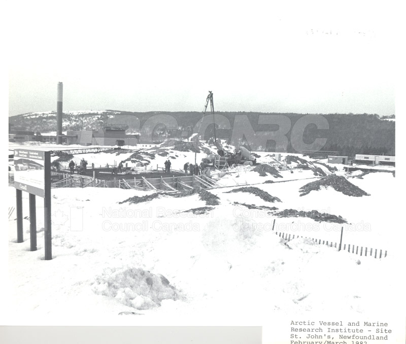 Arctic Vessel and Marine Research Institute- Site Under Construction Feb.-April 1982 002