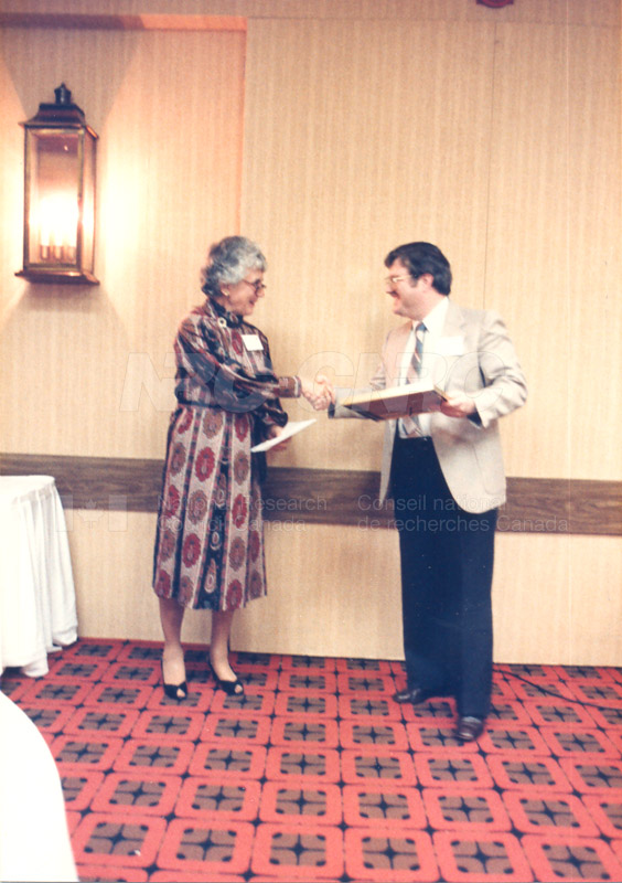Presentation of McNaughton Portraits to McNaughton Learning Resource Centres 8 Oct 1985 002