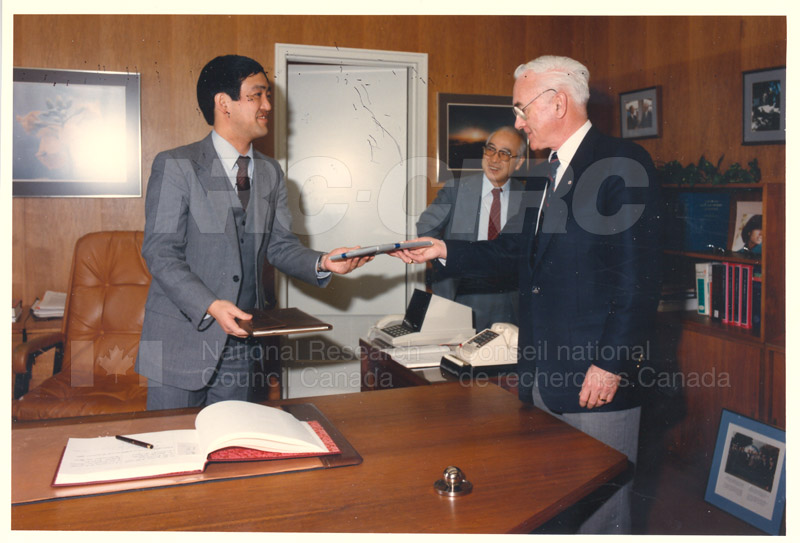 Visit of H.E.K. Kikuchi, Ambassador of Japan to NRC Feb. 27 '85 002