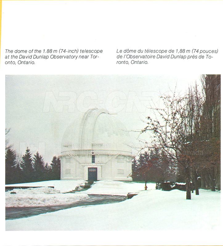 Brochure pour le télescope C-F-H 82-11-058