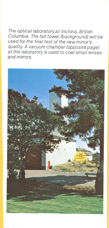 Brochure pour le télescope C-F-H 82-11-061