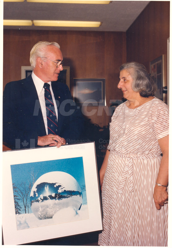 Presentation of 40 Year Service Award to Mrs. Helen Cuccaro 4 Sept. 1985 003