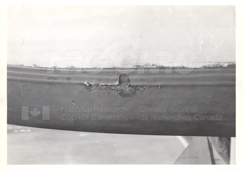 RY3- Damage to Prop Shoes, Wing Pod, and Outrigger 23 April 1948 002