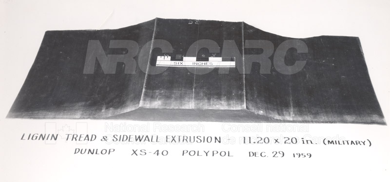 Rubber Section- Lignin Tread-Sidewall Jan. 1960 001