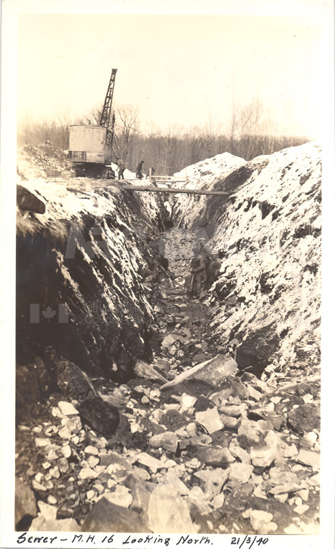 Album 12 New Annex 2 Sewer- M.H.16 Lokking North March 21 1940