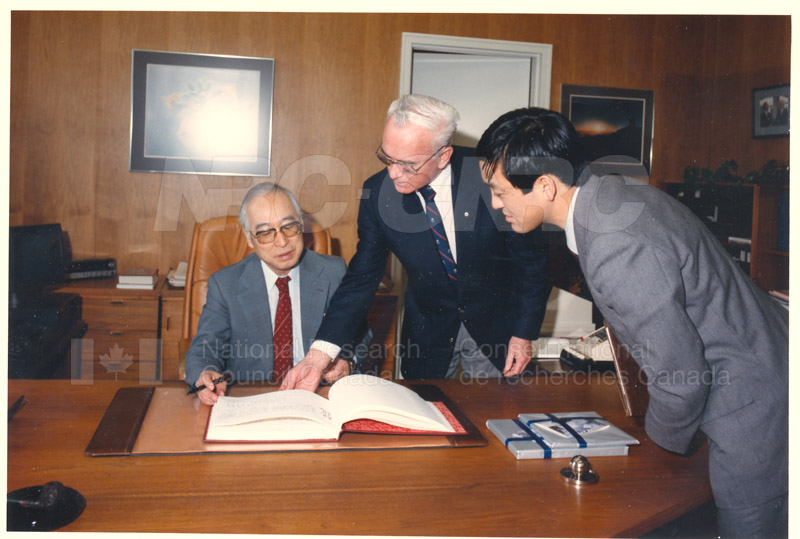 Visit of H.E.K. Kikuchi, Ambassador of Japan to NRC Feb. 27 '85 001