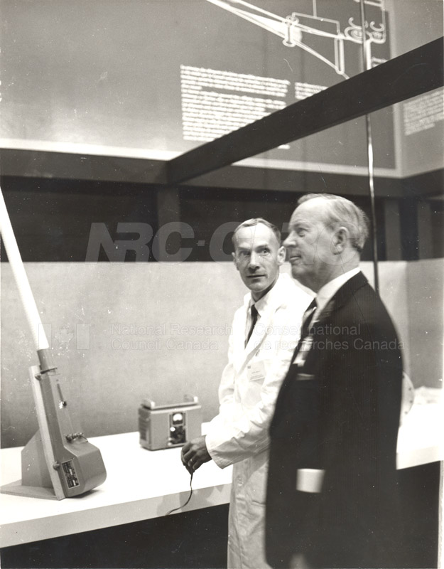 Lester Pearson at NRC Exhibit at CNE 1965