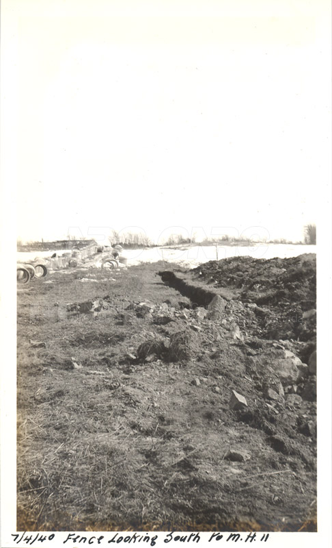 Album 12 New Annex 2 Fence looking South to M.H.11 April 7 1940