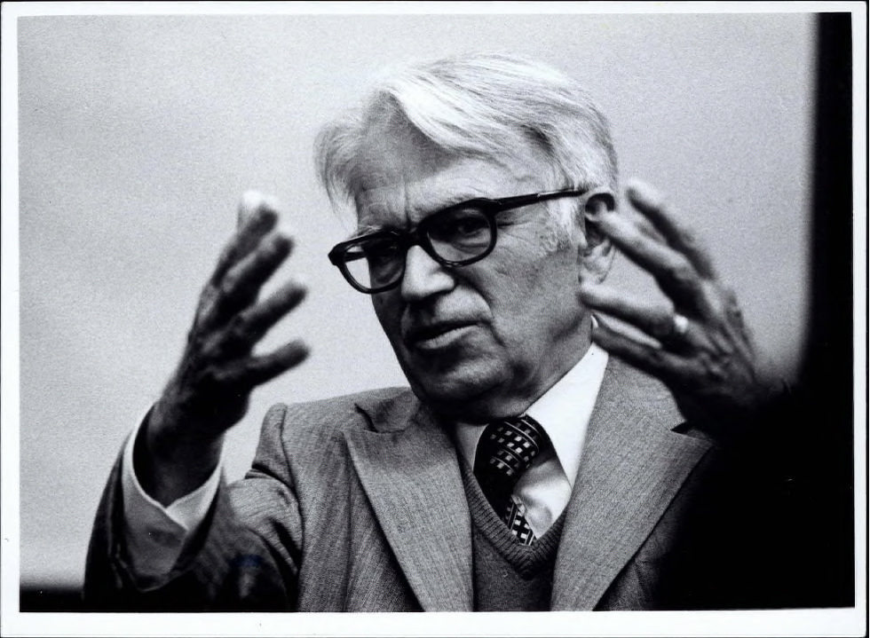 Gerhard Herzberg, portrait, Centre de recherche en chimie Sagami, 24 mars 1976, photo 3